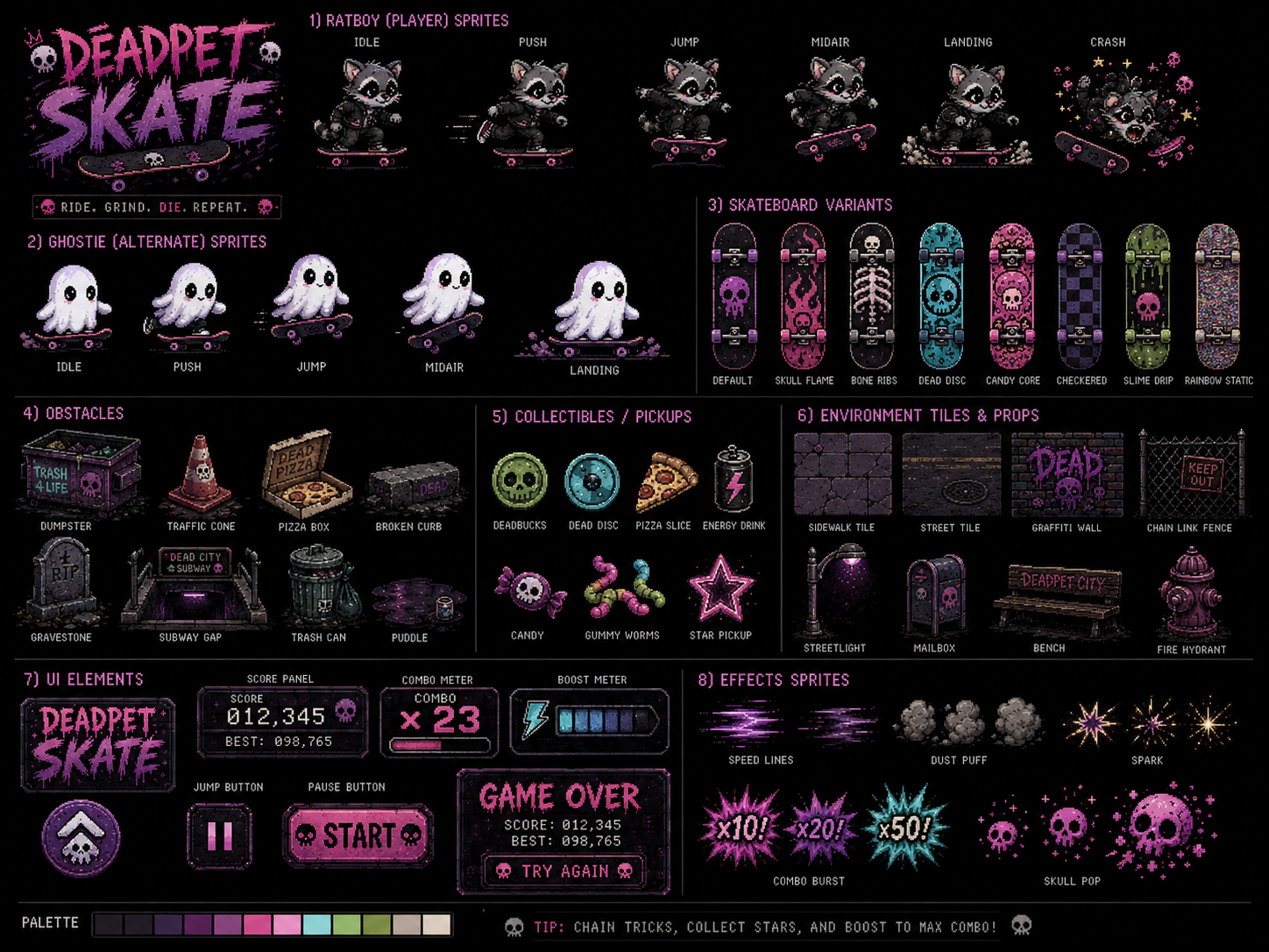 DEADPET SKATE assets