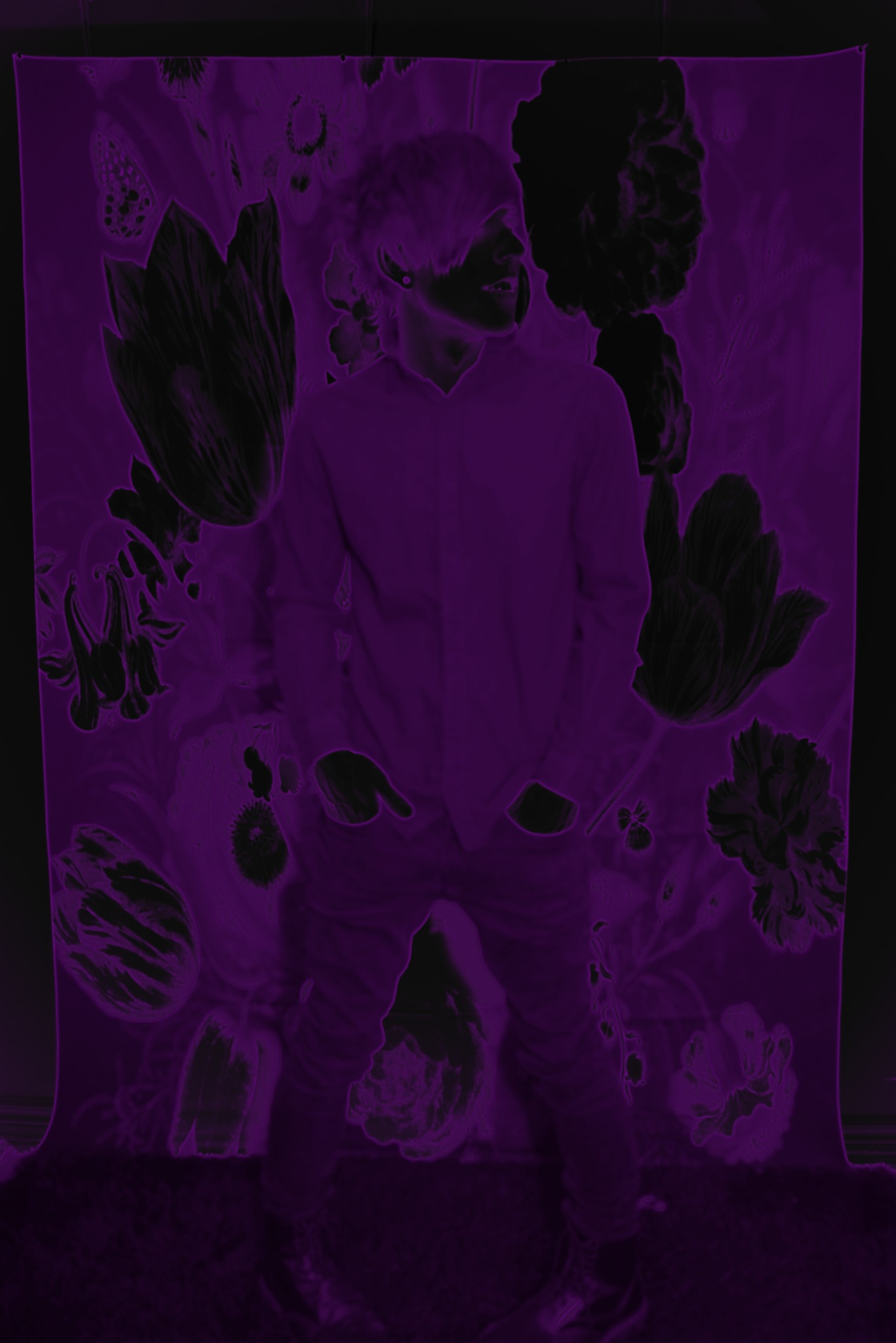 Richard Raygun purple portrait