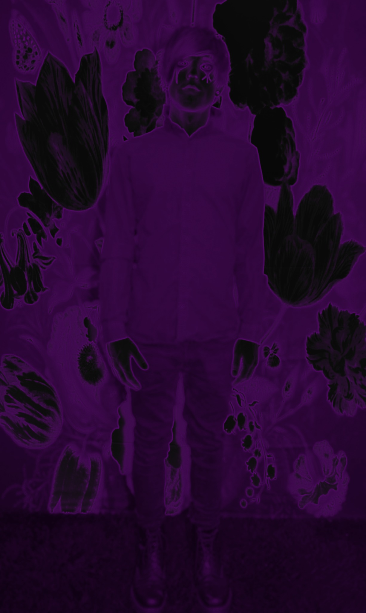Richard Raygun purple portrait
